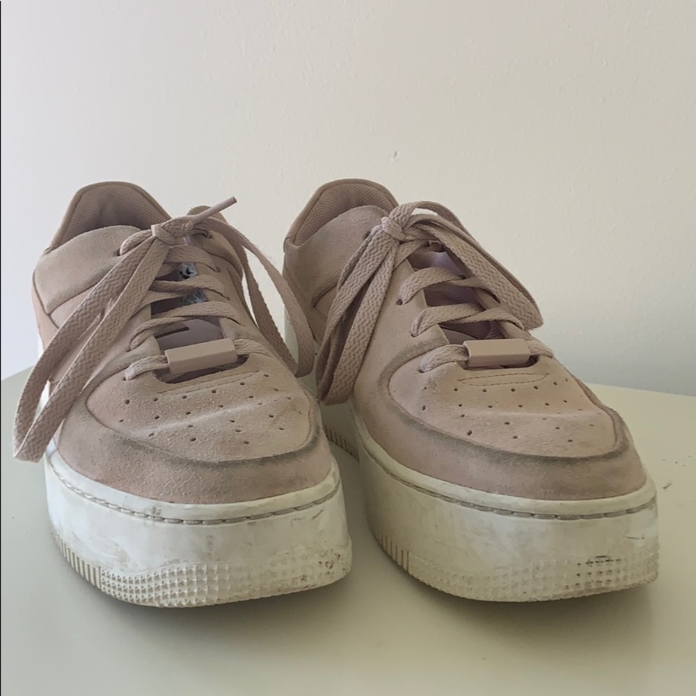 Pink Suede Air Forces